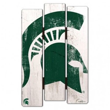 WINCRAFT Michigan State Spartans Sign 11x17 Wood Fence Style 3208511641